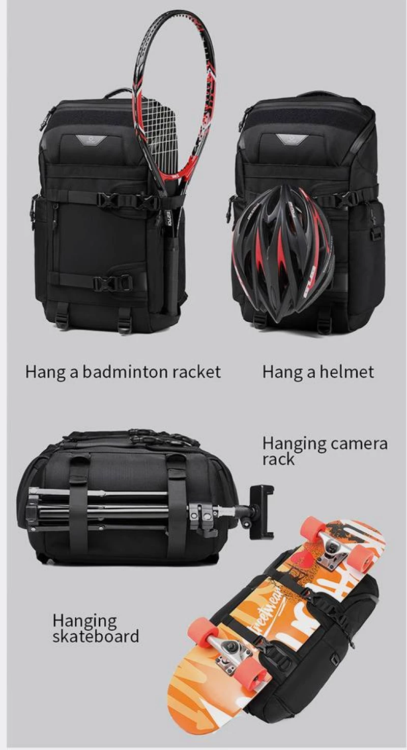 OZUKO BACKPACK - 9617-BLACK