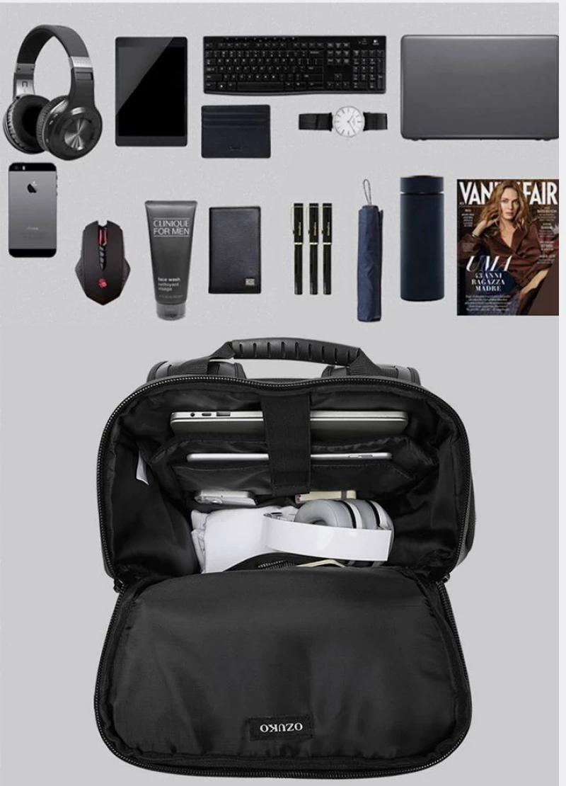 OZUKO BACKPACK - 9617-BLACK