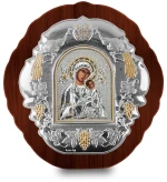 Ασημένια εικόνα ΑΜΟΛΥΝΤΟΣ 22x21cm
