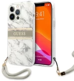 Guess Marble Strap - Case for iPhone 13 Pro Max (grey)