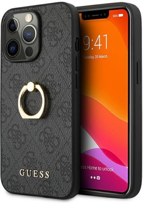 Guess 4G Ring Case - Case for iPhone 13 Pro (Grey)