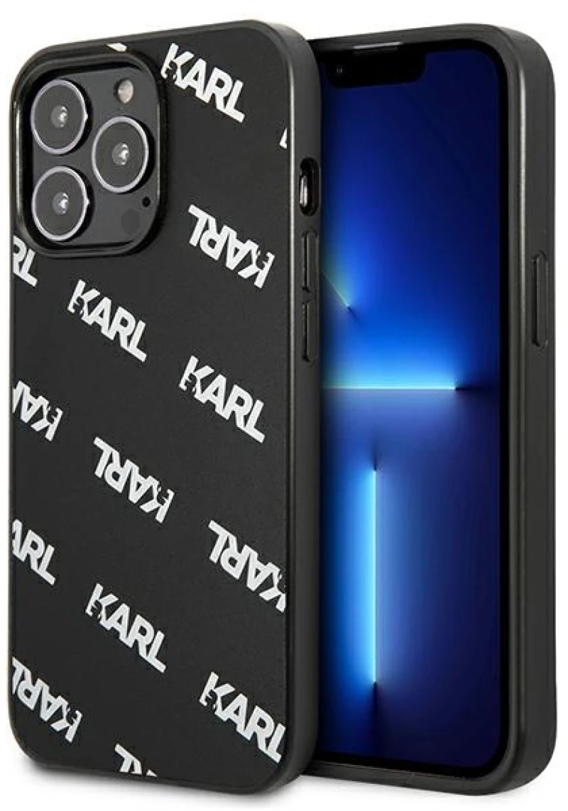 Karl Lagerfeld Allover - Cover for iPhone 13 Pro (Black)