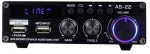 Blitzwolf AS-22 audio amplifier, 45W, Bluetooth 5.0, USB + remote control (black)