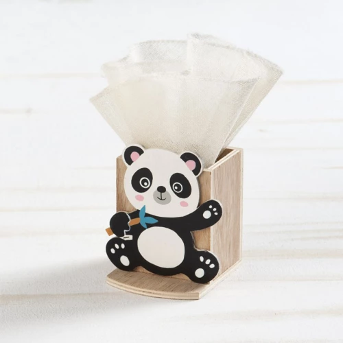 Ξύλινη Μολυβοθήκη Panda