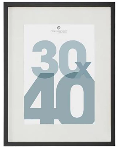 Κορνίζα ξύλινο μαύρη 30x40