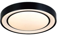 InLight Πλαφονιέρα οροφής LED 27W 3CCT από μαύρο μέταλλο και ακρυλικό D:40cm (42179-Β)