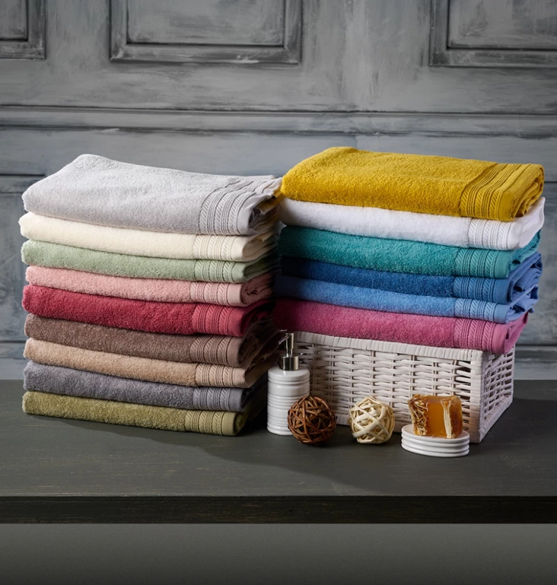 Πετσέτα Μονόχρωμη New Cotton Series - Rose, Προσώπου 50x90