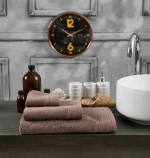 Πετσέτα Μονόχρωμη New Cotton Series - Coffee, Προσώπου 50x90