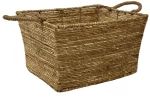 Καλάθι ψάθινο φυσικό 42X32X24