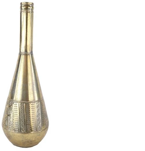 Βάζο σωλήνας antique gold 22x61
