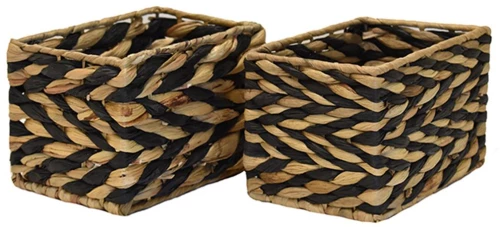 Καλάθι ψάθινο black rush 19X13X12,5