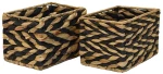 Καλάθι ψάθινο black rush 19X13X12,5