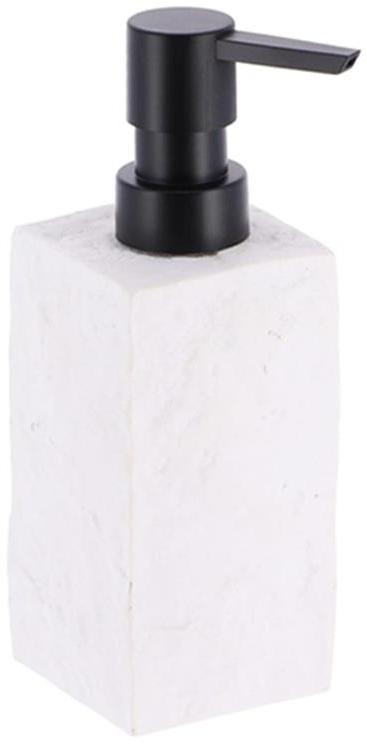 Dispenser polyresin τετράγωνο λευκό 260ml