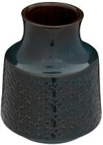 Βάζο κεραμικό μπλε Jil 15x18