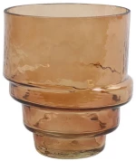 Βάζο γυάλινο Angelica καφέ 15x17