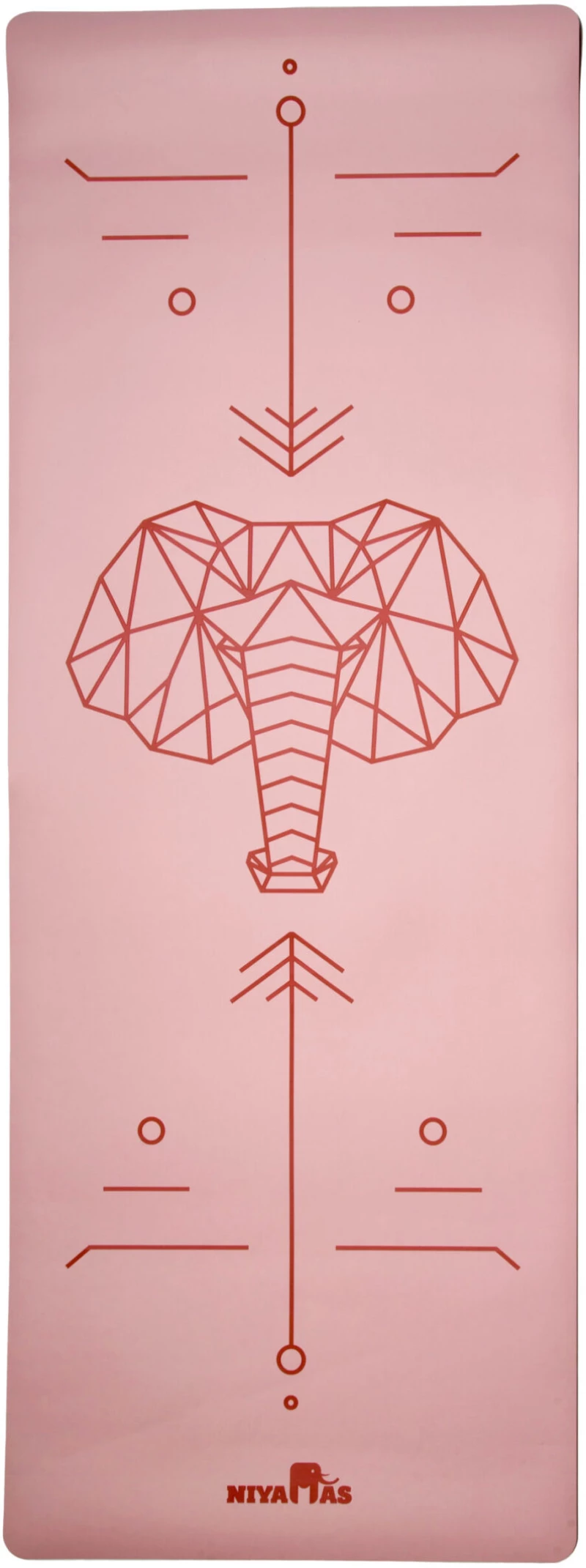 Στρώμα Γιόγκα Pro Yoga Mat Gaja Pastel Pink (183x68x0.5cm) με Ιμάντα Μεταφοράς