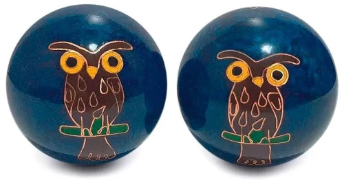 Μπάλες Θεραπείας Μασάζ & Διαλογισμού 4,5cm - Zen Meditation Hand Balls Owl