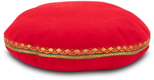 Βελούδινο Μαξιλάρι Στήριξης για Μπολ Διαλογισμού 17cm (Singing Bowl Cushion Red)