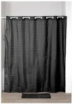 Κουρτίνα μπάνιου polyester BLACK 180x200