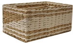 Καλάθι ψάθινο white rush 30x20x14