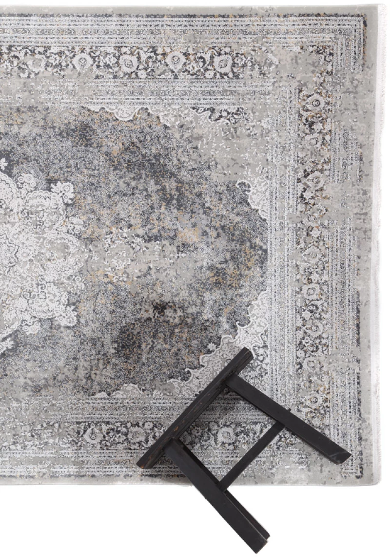 Χαλί Bamboo Silk Δ-5989A L.GREY ANTHRACITE Royal Carpet - 160 x 230 cm