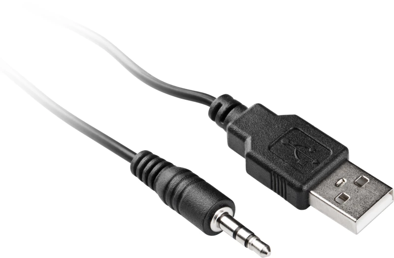 YENKEE YSP 2010BK USB Stereo Ηχεία σε Μαύρο Χρώμα, 5W RMS