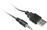 YENKEE YSP 2010BK USB Stereo Ηχεία σε Μαύρο Χρώμα, 5W RMS