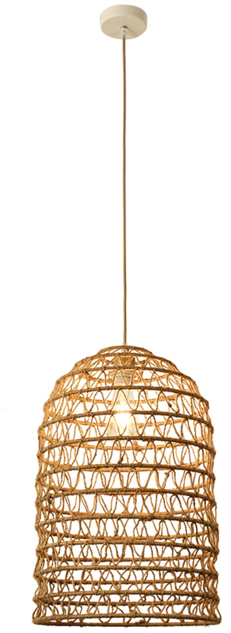 InLight Κρεμαστό Φωτιστικό από σχοινί 1xE27 D:20cm (4048-C)