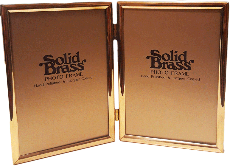 Καρβούνης Κορνίζα Μεταλλική 2 Θέσεων 13x18cm Χρυσή 614D