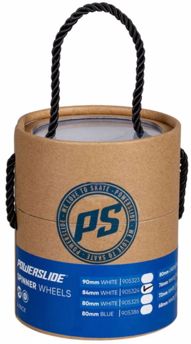 Powerslide Spinner Ροδάκια 84χιλ. - Λευκό