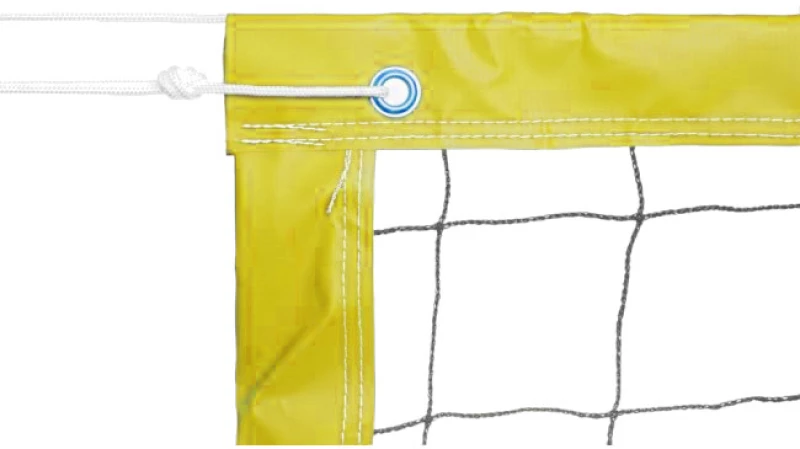 Δίχτυ Beach Volley Minerva 2.0mm Συρματόσχοινο Κίτρινο 30100a PLUS