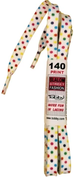 Κορδόνια παπουτσιών Tobby Dots Colored 140cm