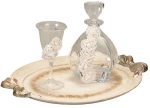 Ολοκληρωμένο Σετ Κουμπάρου 282N Σετ Δίσκος-Καράφα-Ποτήρι Κρασιού