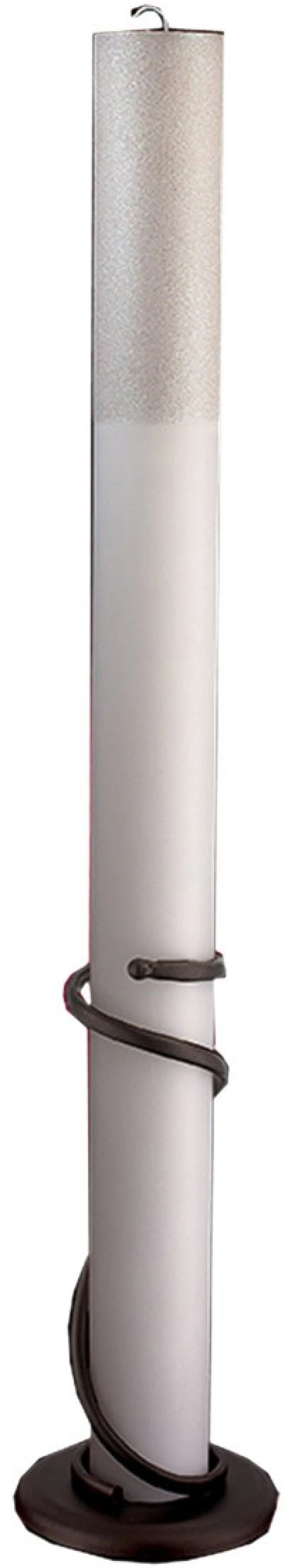 Λαμπάδα Γάμου Κούφιο Κερί 12x140cm NK009 (2ΤΜΧ.) Εκρου Με Βάση