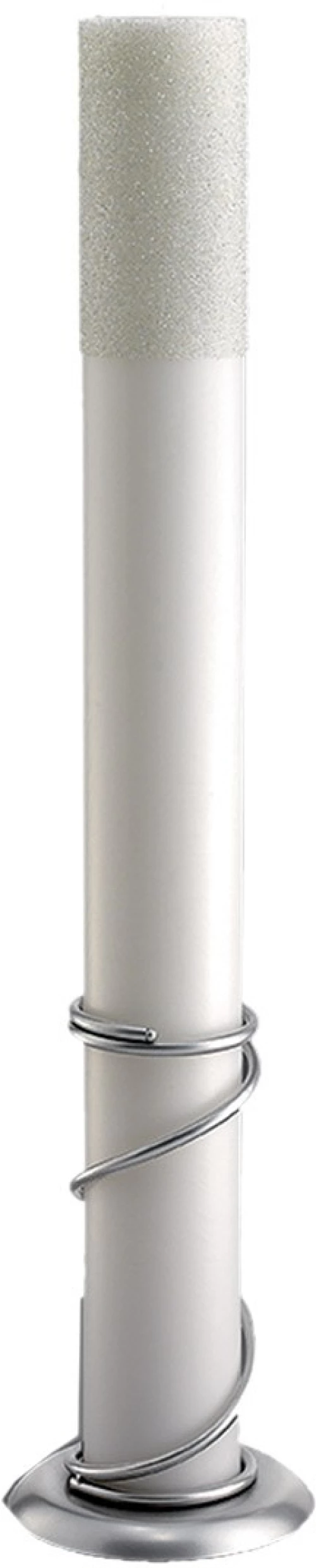 Λαμπάδα Γάμου Μασίφ Κερί Με Χάντρα 15x140cm NK083 (2ΤΜΧ.) Λευκό Με Βάση