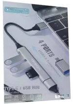 Usb hub type-c με 4 θύρες Treqa USB-3 [30502193]