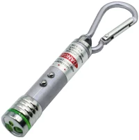 LED Mini Φακός – Μπρελόκ – Laser BL-1001 Ασημί