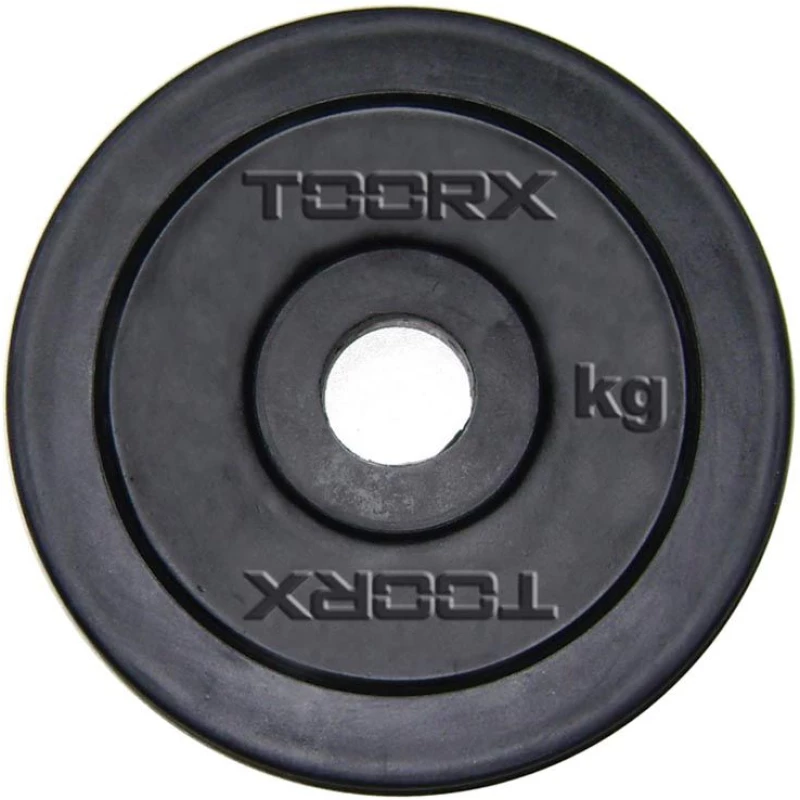 Μαύρος Πλαστικός Δίσκος 5 kg για Μπάρες Ø25mm Toorx