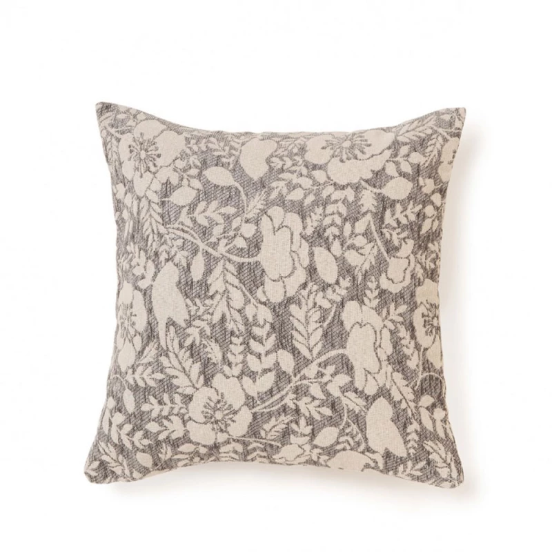 Μαξιλαράκι με γέμισμα διακοσμητικό 40x40cm chenille AW21 grey Melinen 2100038905