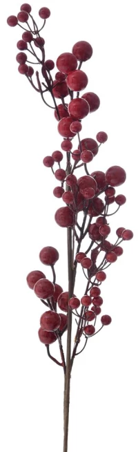 Κλαδί με κόκκινα berries 80cm Iliadis 72503