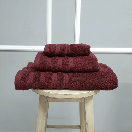 Πετσέτα Προσώπου 50x90cm Βαμβακερή Premium 600gsm Joli Μπορντώ