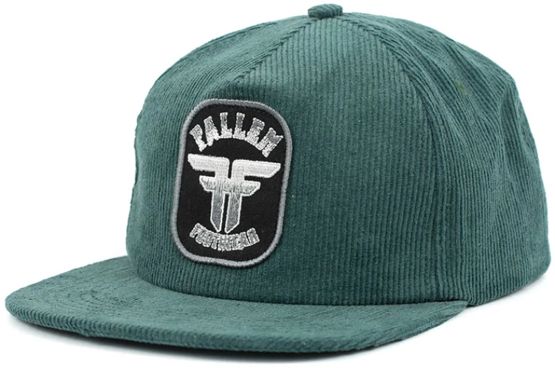 Fallen Metallic Cord Hat Emerald Green