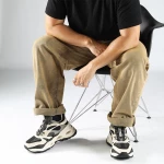 Buffalo Triplet Men Cream Black