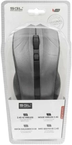 SGL K011 Ασύρματο Ποντίκι με 6 Πλήκτρα (1200dpi) (Γκρι/Μαύρο)