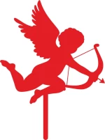Cake Topper Valentine ΚΟΚΚΙΝΟ