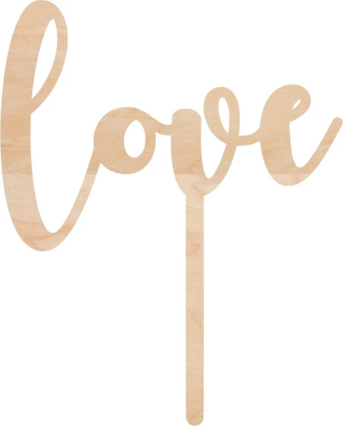Cake Topper Love 6 ΞΥΛΟ