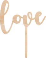 Cake Topper Love 6 ΞΥΛΟ