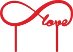 Cake Topper Love 8 ΚΟΚΚΙΝΟ