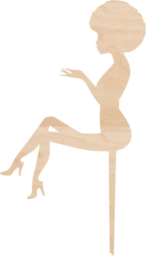 Cake Topper Woman 3 ΞΥΛΟ