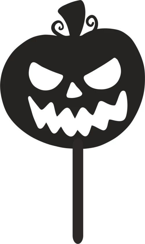 Cake Topper Halloween pumpkin ΜΑΥΡΟ